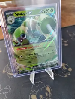 Pokemon Spidops EX TCG Scarlet & Violet Holo Double Rare Card 019/198 NM - Image 1