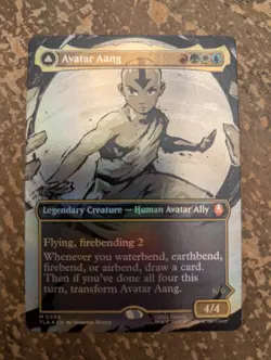 Avatar Aang Aang, Master of Elements - Foil - Borderless Avatar MTG - Image 1