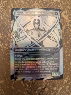 Avatar Aang Aang, Master of Elements - Foil - Borderless Avatar MTG - Image 2