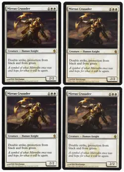 Mirran Crusader x4 4x 2011 Mirrodin Besieged PLAYSET White Creature MTG NM AZ1 - Image 1