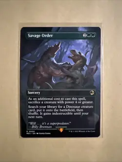 MTG Savage Order REX 0006 R NM Regular Borderless - Image 2