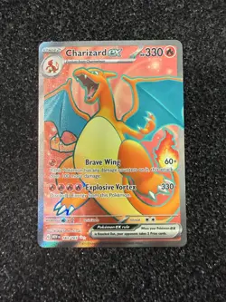 2023 Pokemon Charizard ex Ultra Rare holo 183/165 SV 151 English Near Mint - Image 1