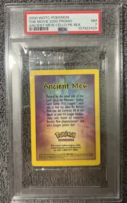 2000 WOTC Pokemon Ancient Mew - The Movie 2000 Promo - Sealed Pack - PSA 7 - Image 1