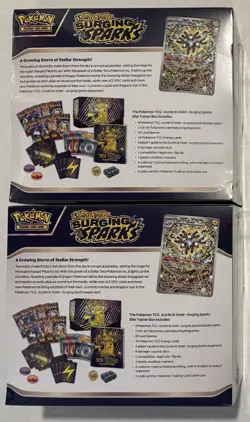 Pokemon TCG Surging Sparks Elite Trainer Box ETB- Factory Sealed Lot of (2) - Image 2