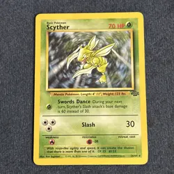 Pokemon TCG Scyther 26/64 Jungle Regular Vintage Rare LP - Image 2