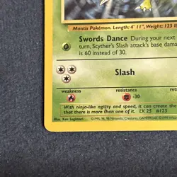 Pokemon TCG Scyther 26/64 Jungle Regular Vintage Rare LP - Image 3