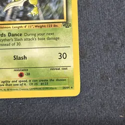 Pokemon TCG Scyther 26/64 Jungle Regular Vintage Rare LP - Image 4