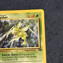 Pokemon TCG Scyther 26/64 Jungle Regular Vintage Rare LP - Image 5