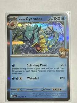 Misty's Gyarados 049/182 Rare Holo SV10: Destined Rivals DRI Pokemon TCG NM - Image 1