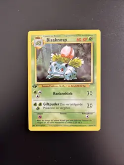 1999 Pokemon Classic - Base Set 1st Edition GERMAN Bisaknosp #30 LP - Image 1