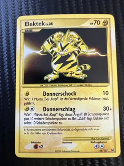 Pokemon Electabuzz 128/127 Holo Secret Rare Platinum Elektek Lv 35 Pokemon - Image 1