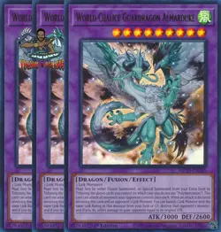 Yugioh! 3x World Chalice Guardragon Almarduke MP25-EN285 Ultra Rare 1st Ed NM - Image 1