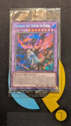 CH01-EN041 The Dragon that Devours the Dogma Secret Rare 1st Ed YuGiOh Sealed - Image 1