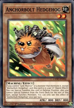 Anchorbolt Hedgehog - 1st Edition L5DD-ENY02 - NM - YuGiOh - Image 1