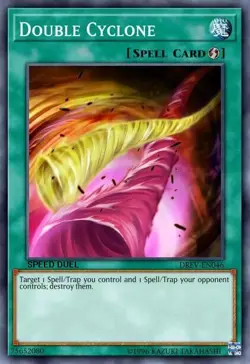 Double Cyclone SGX1-D15 Yu-Gi-Oh! SPEED DUEL Card - Image 1