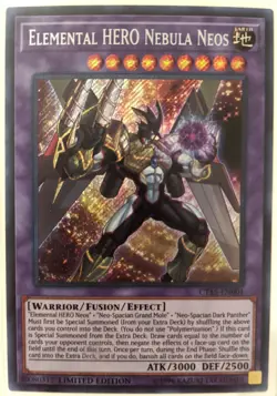 YuGiOh Elemental HERO Nebula Neos Secret Rare CT15-EN001 - Image 1