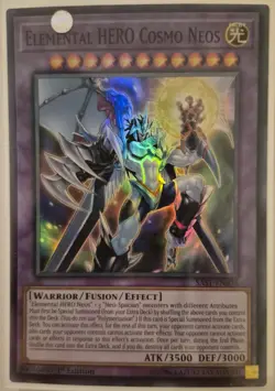 YuGiOh Elemental HERO Cosmo Neos Super Rare 1st Edition SAST-EN036 - Image 1
