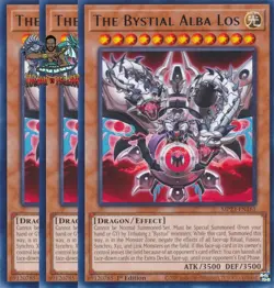 Yugioh! 3x The Bystial Alba Los MP23-EN161 Rare 1st Ed NM - Image 1