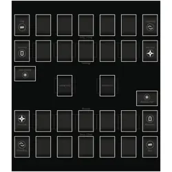 Yugioh Double Playmat 2 Player Mat Black 66 x 66 cm Spielmatte TCG Game Mat YGO - Image 1