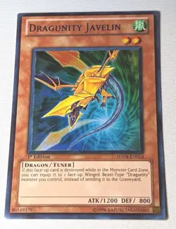 Dragunity Javelin - HA04-EN014 - Super Rare 1st Edition Yugioh - Image 1