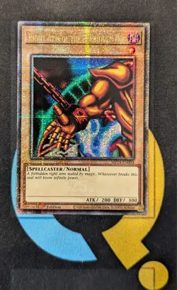 MP24-EN004 Right Arm of the Forbidden One Quarter Century Secret Rare YuGiOh - Image 1