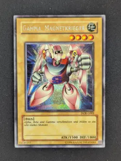 Gamma, der Magnet Krieger DOR-G003 Secret Rare Deutsch VG YUGIOH - Image 1