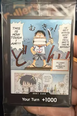 NM DON!! Card (Young Luffy) (Devil Fruits Collection Vol. 1) One Piece Promo - Image 1