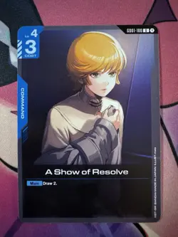 Gundam Card Game A Show Of Resolve GD01-100 Newtype Rising - Image 1