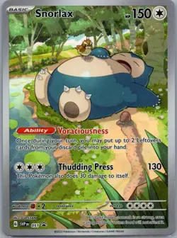 Pokemon Card Snorlax SVP EN 051 Scarlet & Violet 151 Promo Holo - Image 1