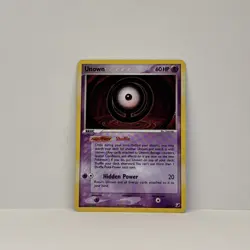 Unown O/28 EX Unseen Forces Holo Rare Pokemon Card TCG - Image 1