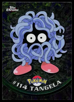 Tangela #114 - Topps Chrome Series 2 Pokemon Card Played - Image 1