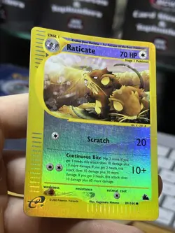 Raticate 89/144 Skyridge 2003 Reverse Holo E-Series Vintage Pokemon Card TCG - Image 5