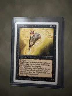 Nightmare Magic the Gathering Revised Edition Card 1993~ NEVER PLAYED - Image 1
