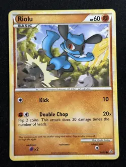 Riolu Unleashed 60/95 Pokemon card NM - Image 1