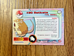 #20 Raticate - Pokemon Topps Card - Black Logo - Image 2