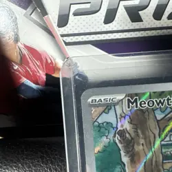 Meowth 106/094 Phantasmal Flames English Pokemon Card TCG+Mismagiusex Holo Spa - Image 2