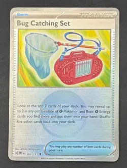 Pokemon Card Bug Catching Set 102/131 Poke Ball Holo Prismatic Evolutions NM - Image 1