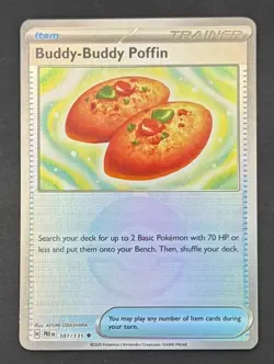 Pokemon Card Buddy-Buddy Poffin 101/131 Poke Ball Holo - Near Mint - Image 1