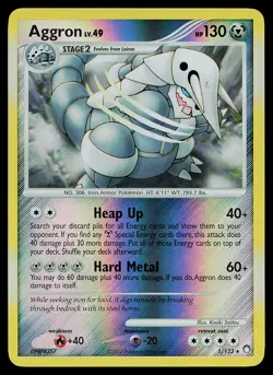 Pokemon Card - Aggron Mysterious Treasures 1/123 Reverse Holo - Image 1