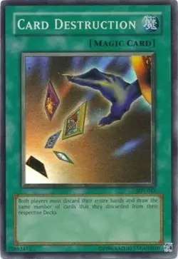 Card Destruction - SDY-042 - Super Rare - Unlimited Edition YuGiOh TCG Card - Image 1