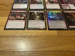 Red MTG Cards Lot Rare Uncommon Land Foil + Commons Magic The Gathering Cards - Image 2