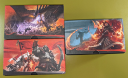 3 Empty Fat Pack Boxes Khans of Tarkir, Fate Reforged, Dragons of Tarkir MTG - Image 1