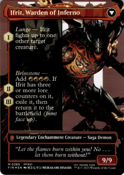 MTG Clive, Ifrit's Dominant (0385) (Borderless) Foil NM FINAL FANTASY Magic 385 - Image 2