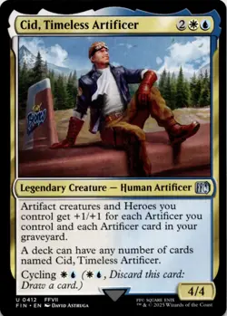 MTG Cid, Timeless Artificer (0412) Normal NM FINAL FANTASY Magic 412 - Image 1