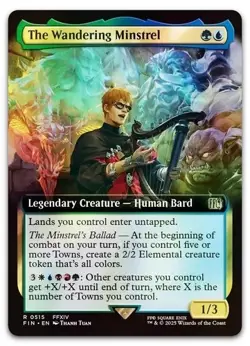 The Wandering Minstrel #515 FIN R (Extended Art) (Foil) MTG Final Fantasy - Image 1