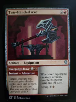 Two-Handed Axe NM Commander Legends: Battle for Baldur's Gate MTG FREE SHIPPING - Image 1