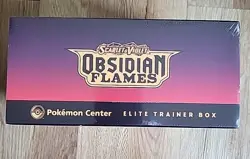 POKEMON OBSIDIAN FLAMES SEALED POKEMON CENTER EXLUSIVE ELITE TRAINER BOX ETB - Image 5