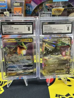 2x Rayquaza Slab CGC 8 Celestial Storm 109/168 Dragons Exalted 85/124 Pokemon - Image 1