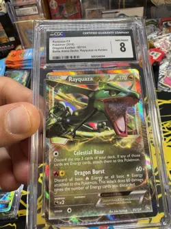 2x Rayquaza Slab CGC 8 Celestial Storm 109/168 Dragons Exalted 85/124 Pokemon - Image 3