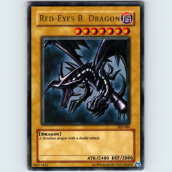 Yugioh Red-Eyes Black Dragon SDJ-001 Unlimited Ultra Rare Holo - MP 💎 - Image 1